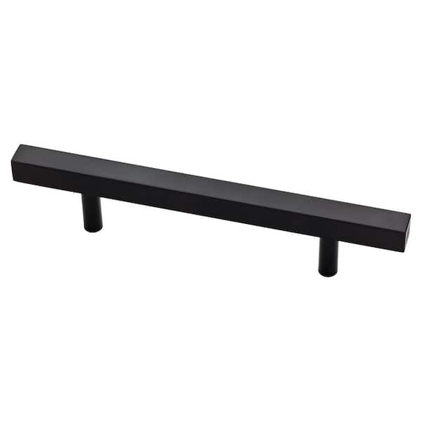 Liberty Square 3-3/4 in. (96 mm) Matte Black Cabinet Drawer Bar Pull
