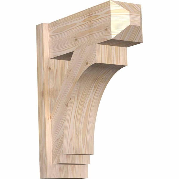 Ekena Millwork 8 in. x 24 in. x 20 in. Douglas Fir Imperial Craftsman Smooth Outlooker