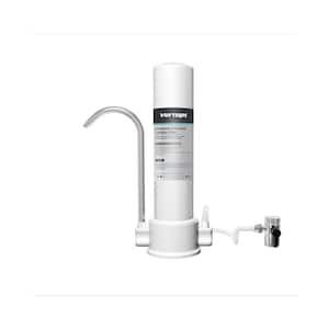 Countertop Water Filtration System, Faucet Water Filter, Water Purifier, Reduces Chlorine, Heavy Metals and Bad Odors