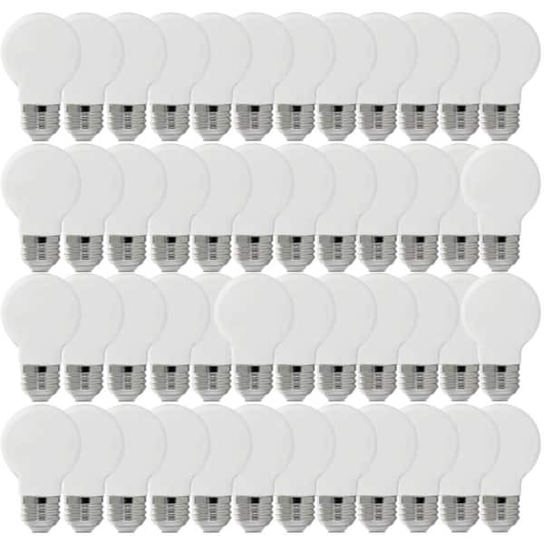 Feit Electric 60-Watt Equivalent G16.5 Globe Dimmable Filament White Glass E26 LED Vintage Edison LIght Bulb, Soft White 2700K 48-Pack