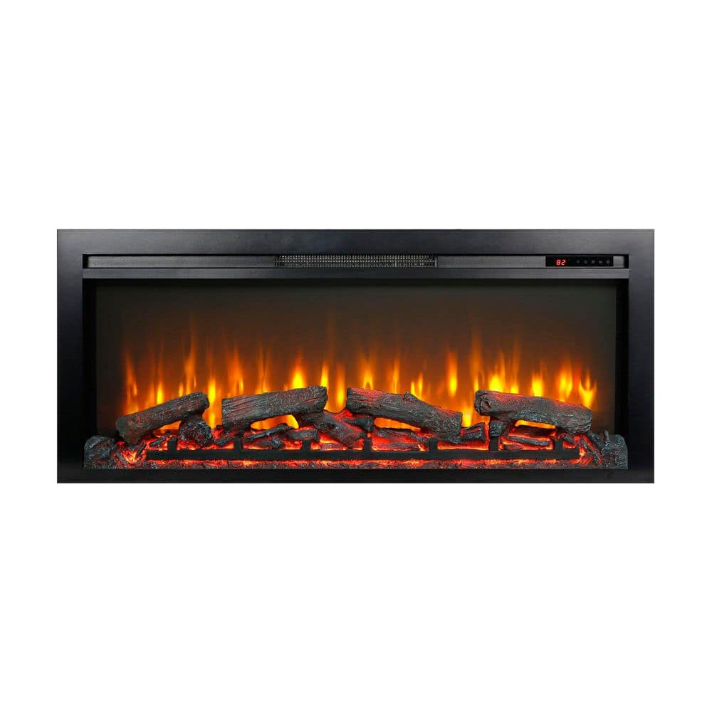 44 in. Recessed Electric Fireplace Insert 1400W Heater for 400 Sq Ft Remote Log Flame price history on PriceWatchPro
