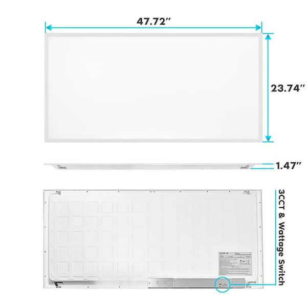 Led drop ceiling lights deals 2x4 home depot