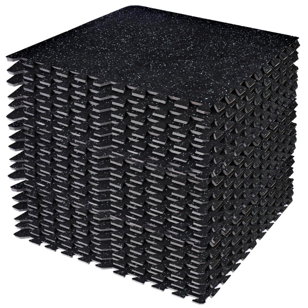 Fitness Thick Rubber EVA Foam Gym Mats - Covers 72 Sq Ft - 18 Interlocking Gym Floor Mat price history on PriceWatchPro