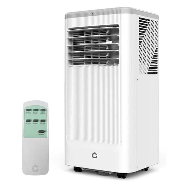 4-In-1 Portable AC Unit 10,000 BTU (6,000 BTU DOE) with Heater, Dehumidifier and 2-Fan Speed, Sleep, Remote