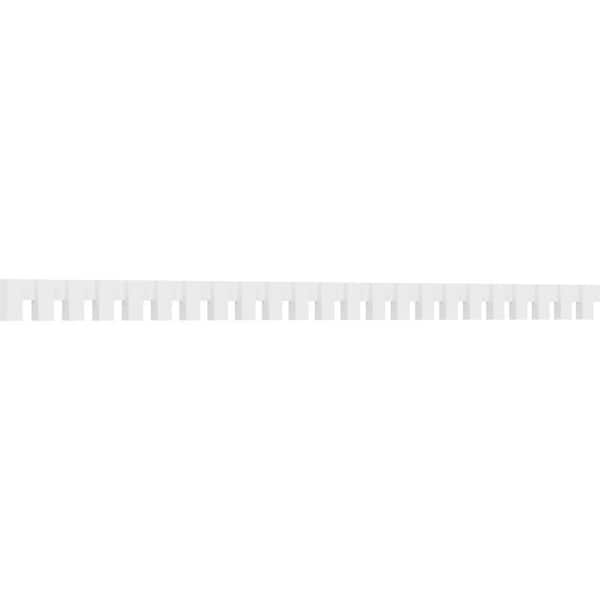 Ekena Millwork 1 in. D x 4 in. W x 92 in. L Primed Polyurethane Panel Moulding