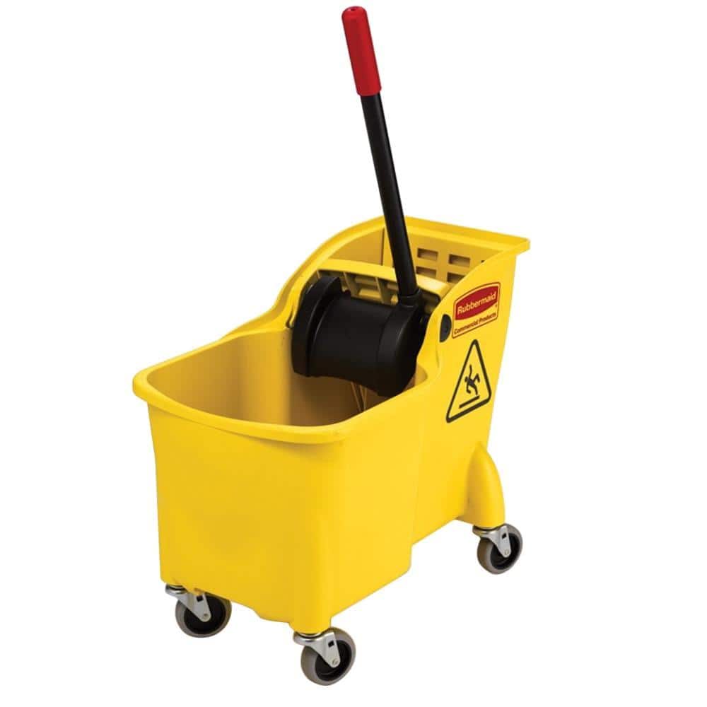 Rubbermaid Commercial Products 31 Qt. Tandem Mop Bucket 1887304 - The Home  Depot