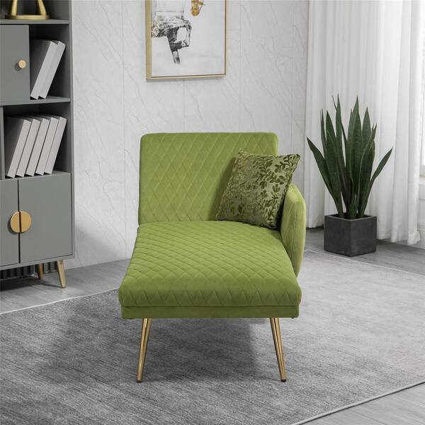 lime green chaise lounge