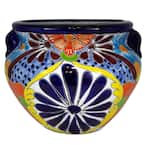 Trendspot 16 in. Blue Talavera Cantina Ceramic Planter CR10844-14D - The  Home Depot