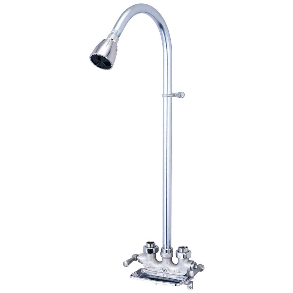 Central Brass DoubleHandle 1Spray Shower Faucet in Chrome (Valve Included) 0477RC The Home