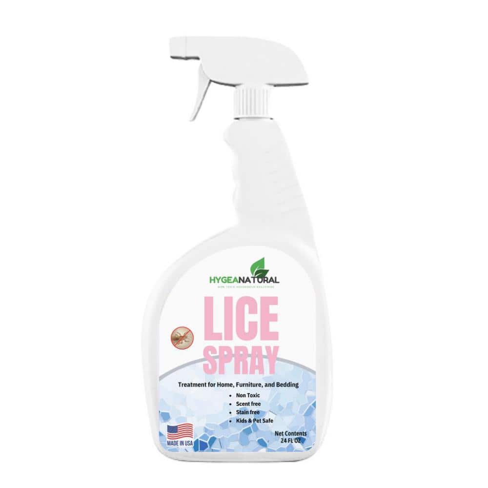 Hygea Natural Lice Spray for Furniture and Bedding 24 oz. Ready to Use,Non Toxic,Odorless,Stain