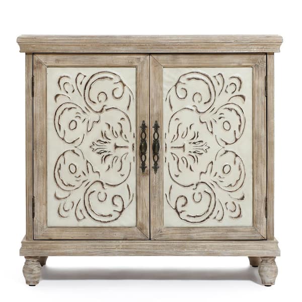 Distressed pantry online cabinet