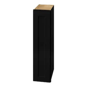 Avondale 9 in. W x 12 in. D x 36 in. H Ready to Assemble Plywood Shaker Wall Kitchen Cabinet in Raven Black