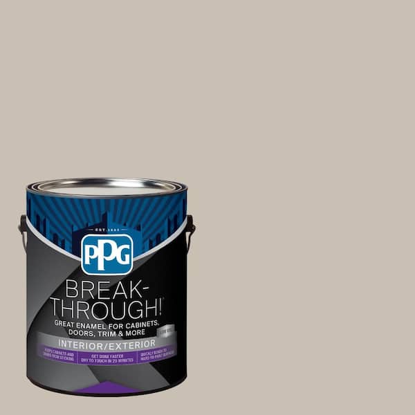 Break-Through! 1 gal. PPG1023-3 Ashen Semi-Gloss Door, Trim & Cabinet Paint