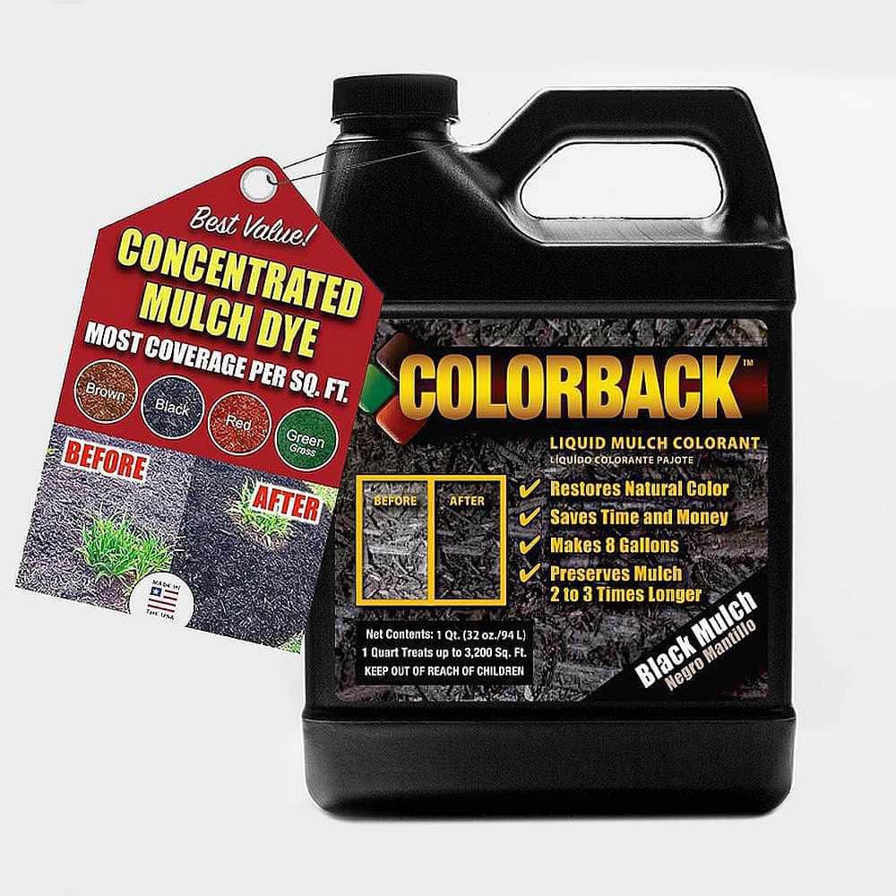 COLORBACK 1 qt. Black Mulch Color Covering up to 3200 sq. ft.
