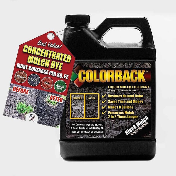 1 qt. Black Mulch Color Covering up to 3200 sq. ft.
