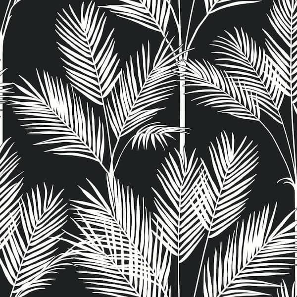 York Wallcoverings 56 sq. ft. King Palm Silhouette Wallpaper