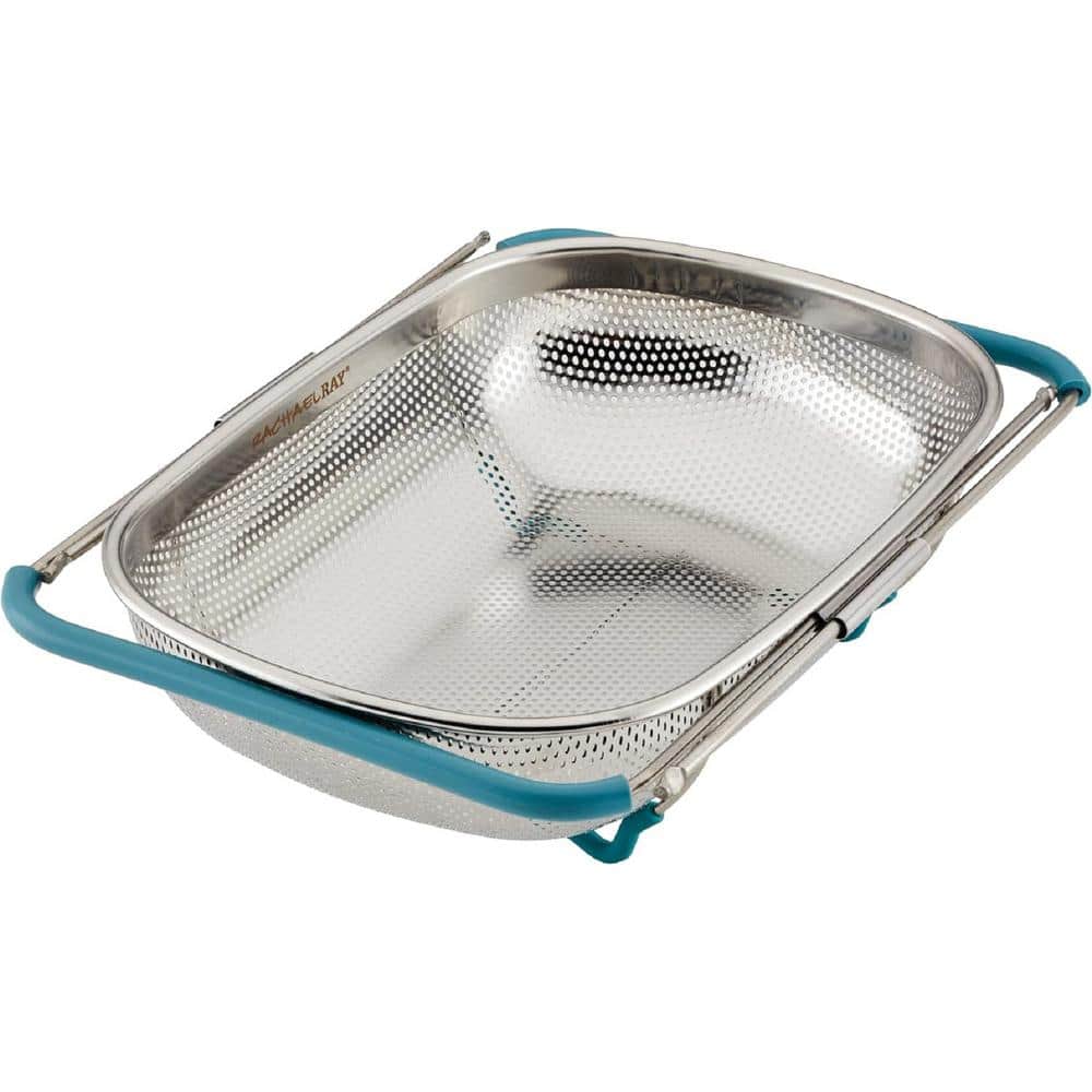 4.5 qt. Stainless Steel Over-The-Sink Colander Fit Over Many Common Sizes o