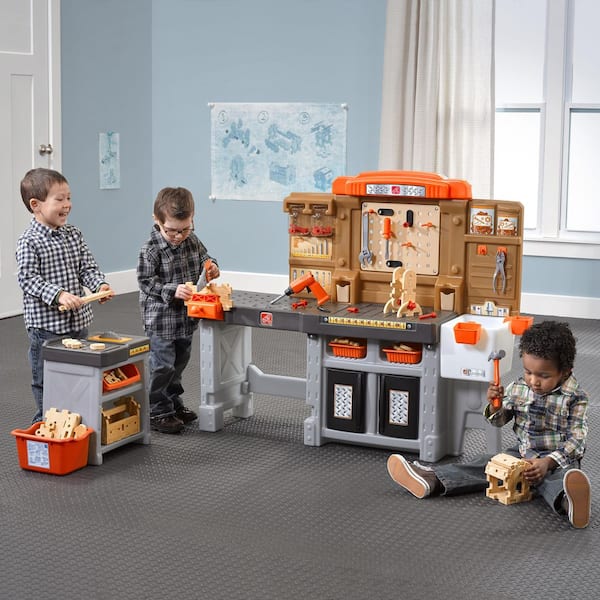Step2 Pro Play Workshop and Utility Bench for Kids with 76-Piece