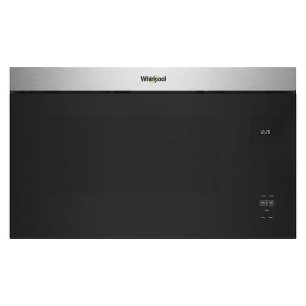 Whirlpool 30 in. 1.1 cu. ft. Over-the-Range Microwave in Fingerprint Resistant Stainless Steel with Turntable Free Design