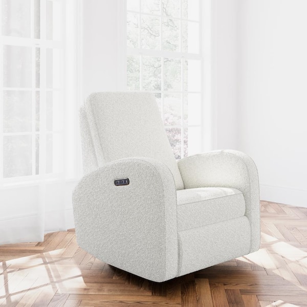 Santa Monica Ivory Boucle Power Recliner