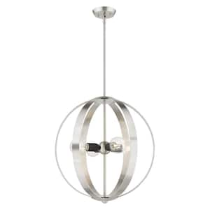 Modesto 4 Light Brushed Nickel Chandelier