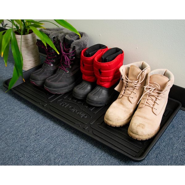 Safetycare Rubber Shoe & Boot Tray - Multi-Purpose - 24 x 16 Inches - 1 Mat
