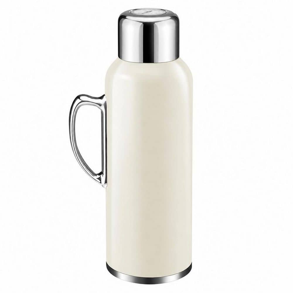 Numhew 34 oz. White Stainless Steel Leakproof Travel Water
