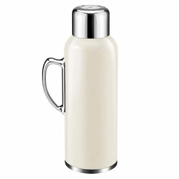 Numhew 34 oz. White Stainless Steel Leakproof Travel Water