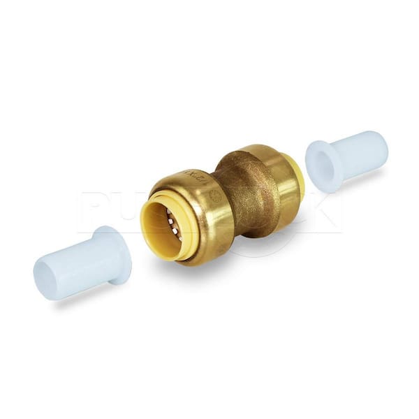 CPVC NEW 1/2”x1/2”Pipe Straight Couplings PEX Push-to-Connect Copper 