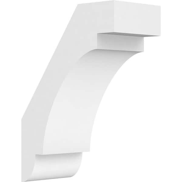 Ekena Millwork 5"W x 10"D x 14"H Standard Aspen Architectural Grade PVC Knee Brace