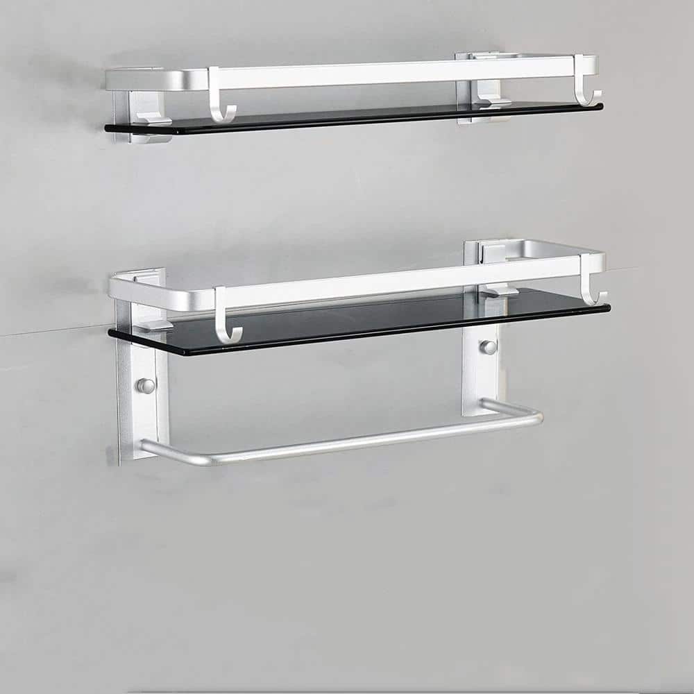 Compatible With2 Pcs Acrylic Corner Shelves Quarter Shower Shelf Wall  (transparent)