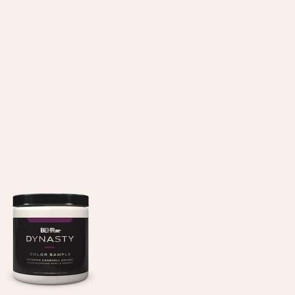 BEHR DYNASTY 8 oz. #PPL-33 Pink Dust Eggshell Enamel Stain-Blocking Interior Paint & Primer Sample
