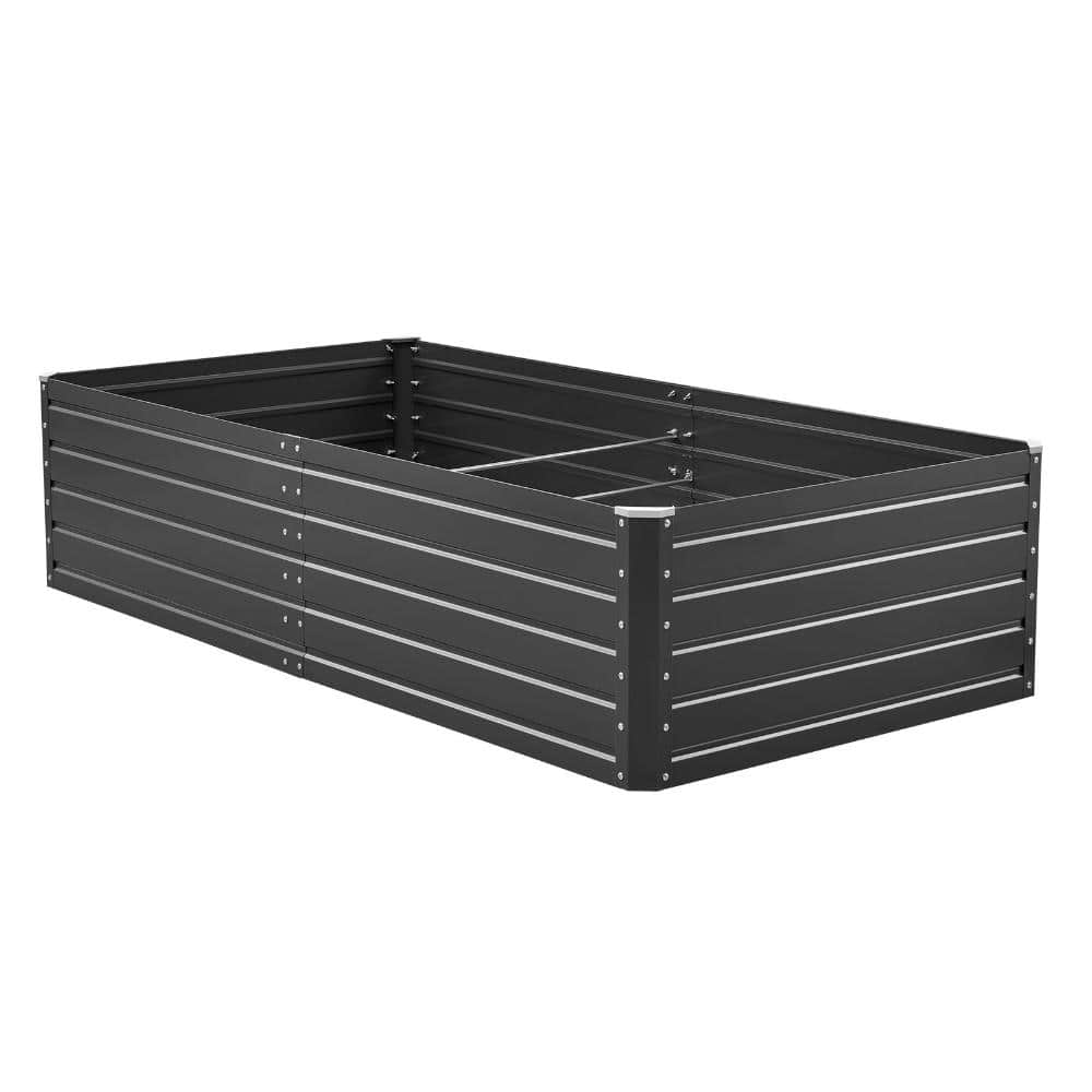 6.7 X 3 X 1.5 ft. Galvalume Plate Raised Garden Bed with Easy to Assemble Gray for Vegetable Gardens and Flowers price history on PriceWatchPro