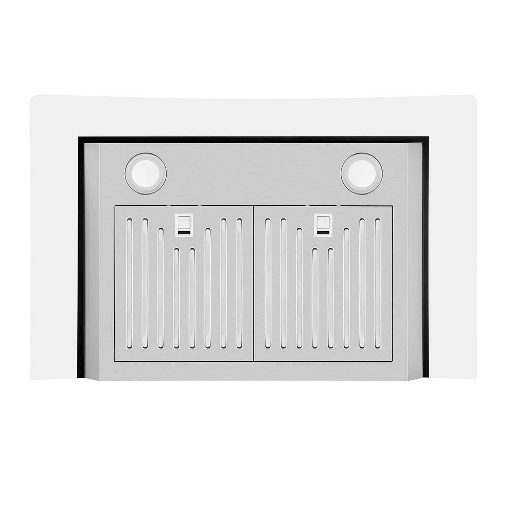 30-Inch Stainless Steel Wall Mounted Range Hood with LED Lighting