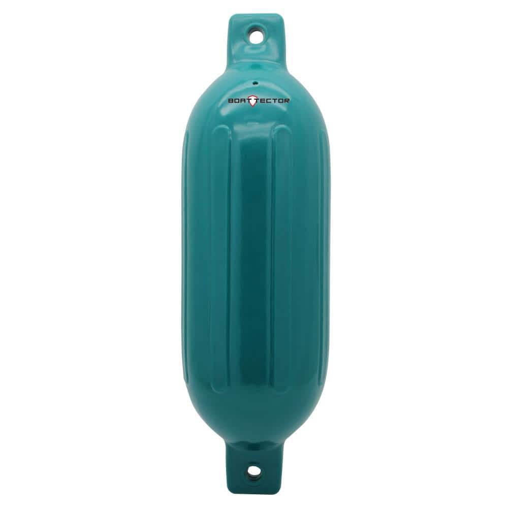 Teal Extreme Max Standard 3006.7608 BoatTector Inflatable Fender Value 2-Pack-8.5 x 27