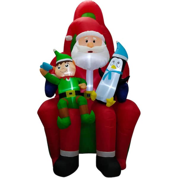 Christmas Inflatable Blow Up Elf Santa Claus Penguin Candy Cane Xmas 6//12//18//24