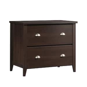 Summit Station 2-Drawer Cinnamon Cherry Engineered Wood 33.858 in. Lateral File Cabinet