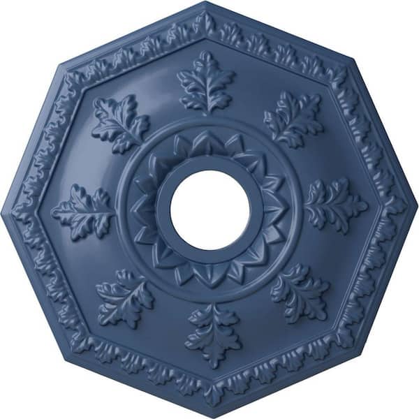 Ekena Millwork 1-1/2" x 18" x 18" Polyurethane Nottingham Ceiling Medallion, Hand-Painted Americana