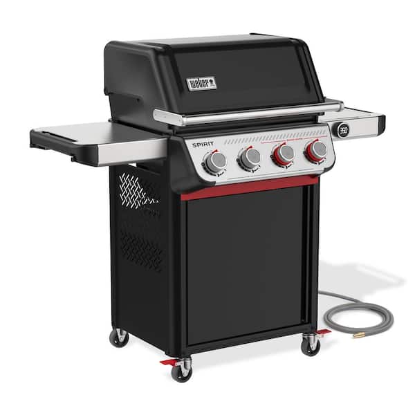 Weber Spirit E-325 3-Burner Natural Gas Grill in Black with Sear