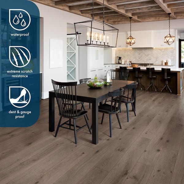 Lifeproof Calhoun Mill Oak Waterproof Hybrid Resilient Flooring