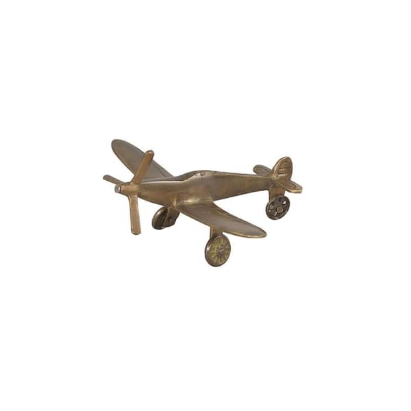 Renwil Mustang Plane Decorative Figurine in Brass