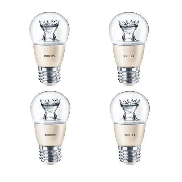 Philips 40-Watt Equivalent A15 Dimmable LED Light Bulb Soft White (2700K) Fan (4-Pack)