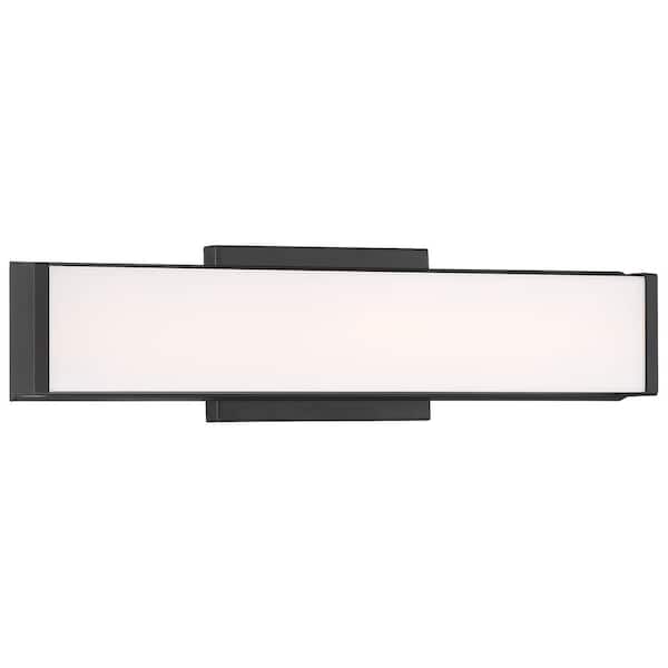 Access Lighting Citi 18 in. 1-Light Matte Black LED Vanity Light
