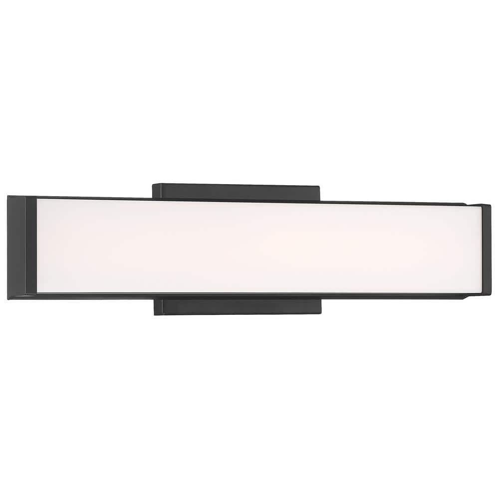 Citi 36 in. 1-Light Matte Black LED Vanity Light