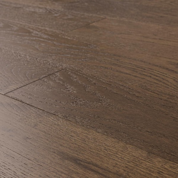 Madison Pointe Oak 3/8 in. T x 7 in. W Tongue and Groove Engineered Hardwood Flooring (23.37 sq. ft./case)