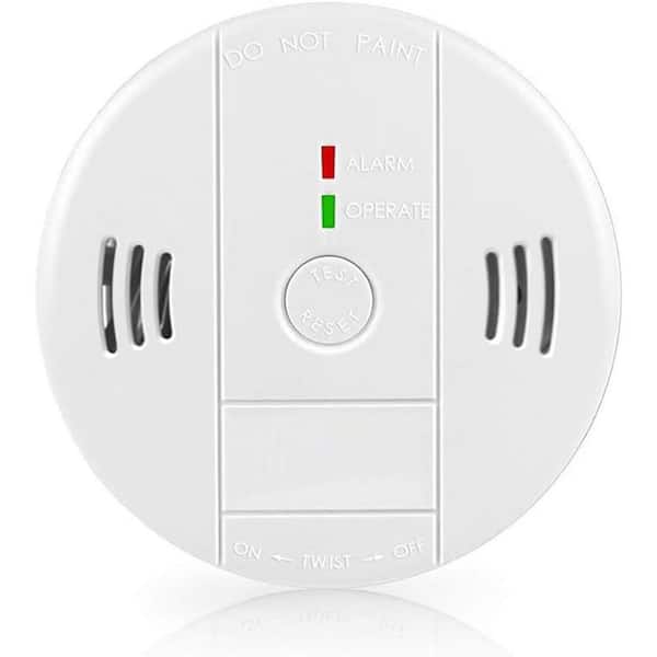 Battery Operated Combination Smoke and Carbon Monoxide Detector Alarm Beeps Warning for Home Office Car 1 Pack