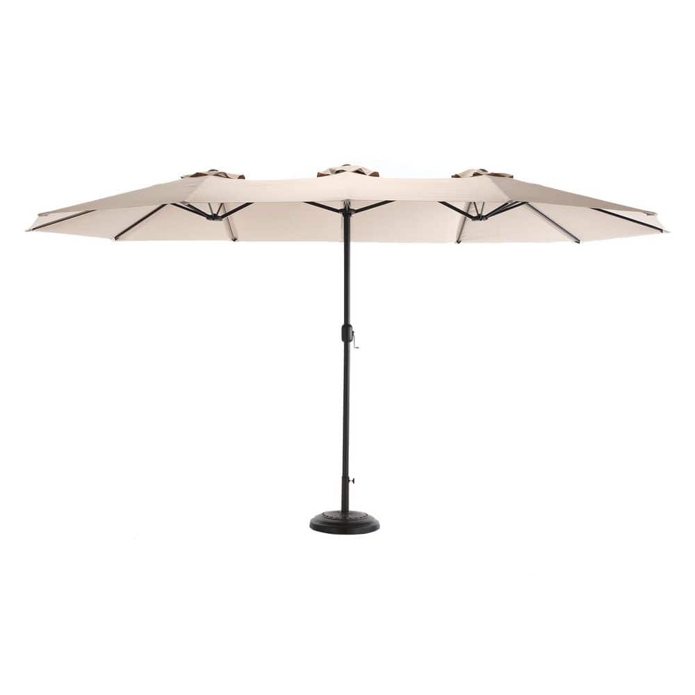 15 ft. x 9 ft. Market Patio Umbrella Outdoor Table Garden Extra-Large Water