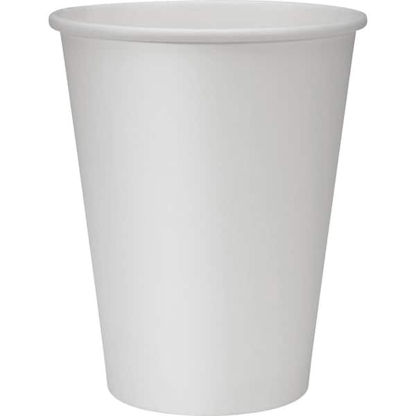 12 oz. White Polyurethane Lined Disposable Hot Cups