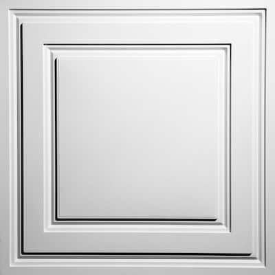 Oxford White 2 ft. x 2 ft. Lay-in Ceiling Panel (Case of 6)