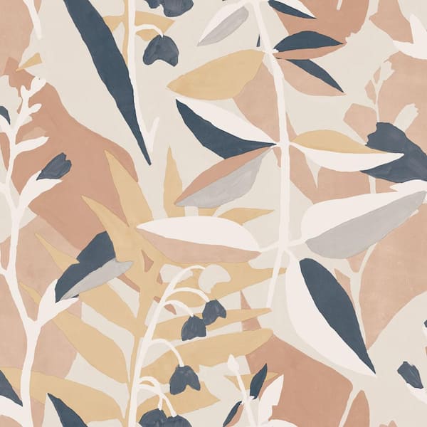Tempaper Petite Garden Party Nearly Neutral Removable Peel and Stick Vinyl Wallpaper Sample